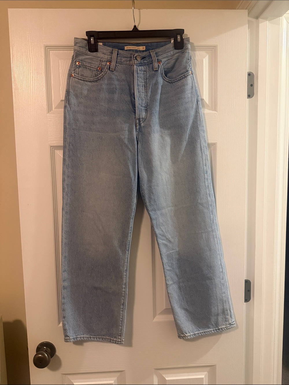 Light Blue Straight-Leg Women's Jeans